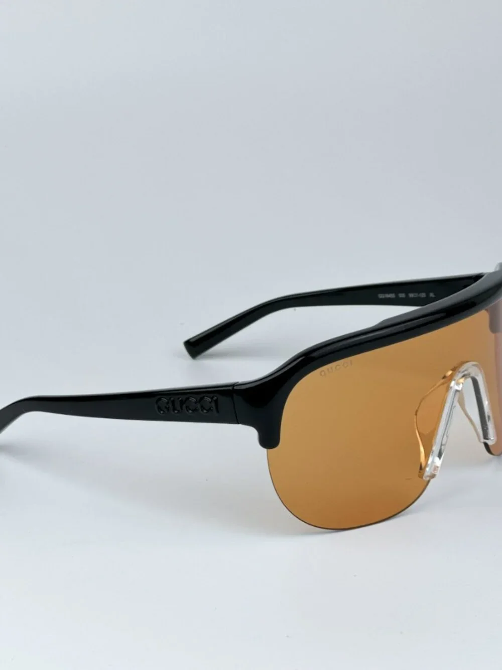 GUCCI GG1645S 005 BLACK MASK ORANGE SUNGLASSES